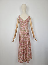 Load image into Gallery viewer, Vintage Laura Ashley pink sleeveless dress
