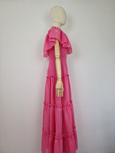Load image into Gallery viewer, Vintage 70s pink maxi dress
