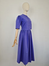 Load image into Gallery viewer, Vintage 80s Laura Ashley periwinkle blue dress
