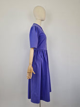 Load image into Gallery viewer, Vintage 80s Laura Ashley periwinkle blue dress
