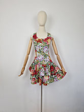 Load image into Gallery viewer, Vintage ruffle mini dress
