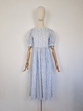Load image into Gallery viewer, Vintage 80s Laura Ashley pale blue dress
