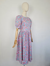 Load image into Gallery viewer, Vintage 80s Laura Ashley pink dress
