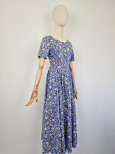 Load image into Gallery viewer, Vintage 90s Laura Ashley blue dress
