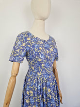 Load image into Gallery viewer, Vintage 90s Laura Ashley blue dress
