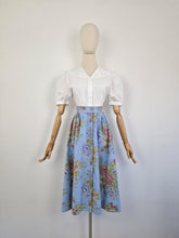 Load image into Gallery viewer, Vintage 80s floral cotton skirt
