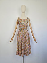 Load image into Gallery viewer, Vintage 70s brown prairie sundress
