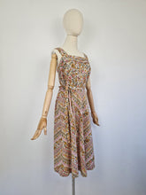 Load image into Gallery viewer, Vintage 70s brown prairie sundress
