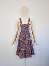 Load image into Gallery viewer, Vintage 70s colourful prairie sundress
