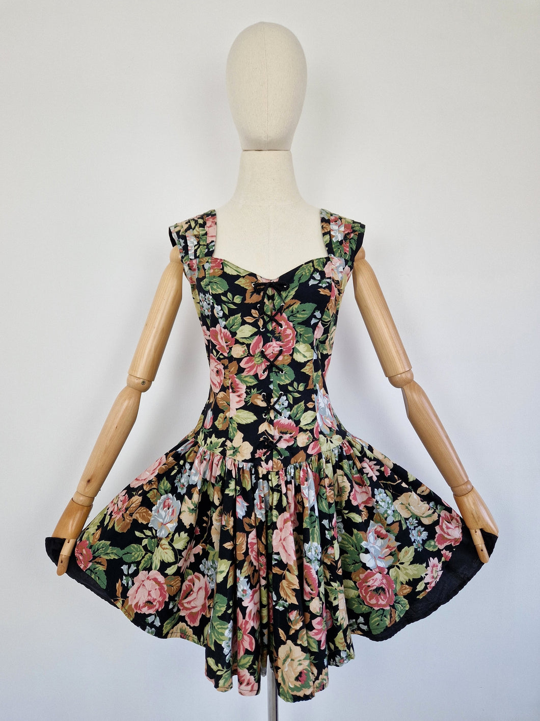 Vintage corset mini dress