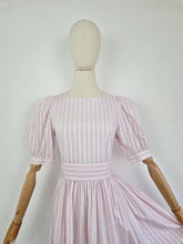 Load image into Gallery viewer, Vintage 80s Laura Ashley stripe dress
