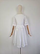 Load image into Gallery viewer, Vintage 60s embroidered cocktail dress
