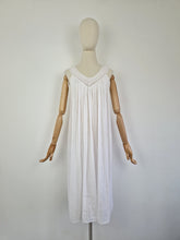 Load image into Gallery viewer, Vintage Grecian smoke gauze cotton dress
