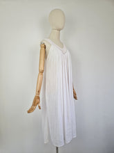 Load image into Gallery viewer, Vintage Grecian smoke gauze cotton dress

