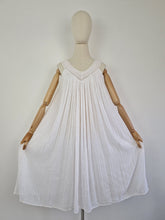 Load image into Gallery viewer, Vintage Grecian smoke gauze cotton dress
