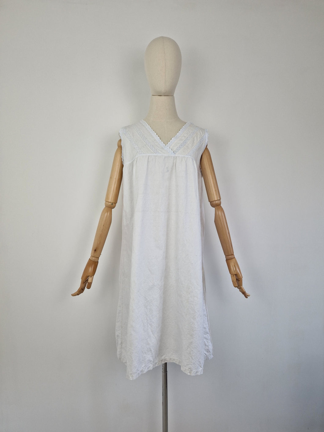 Antique raw cotton dress