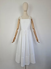 Load image into Gallery viewer, Vintage white cocktail sundress
