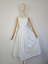 Load image into Gallery viewer, Vintage white cocktail sundress
