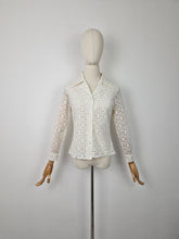 Load image into Gallery viewer, Vintage 60s lace blouse
