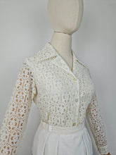 Load image into Gallery viewer, Vintage 60s lace blouse
