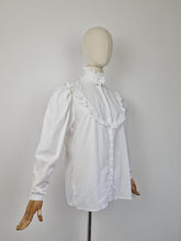 Load image into Gallery viewer, Vintage 80s Laura Ashley pie crust blouse
