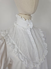 Load image into Gallery viewer, Vintage 80s Laura Ashley pie crust blouse
