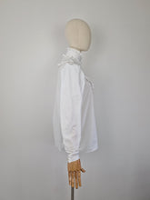 Load image into Gallery viewer, Vintage 80s Laura Ashley pie crust blouse
