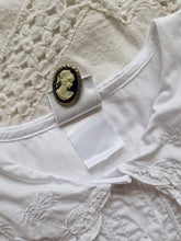 Load image into Gallery viewer, Vintage Laura Ashley crochet collar blouse
