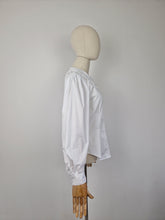 Load image into Gallery viewer, Vintage Laura Ashley crochet collar blouse
