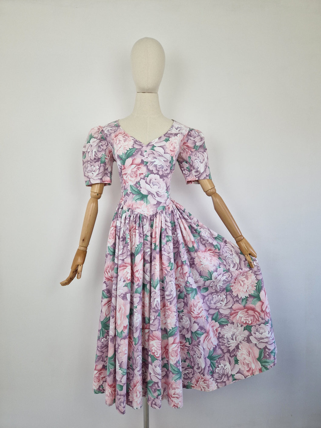 Vintage pastel ballgown dress