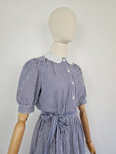Load image into Gallery viewer, Vintage 70s/80s Laura Ashley striped dress
