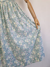 Load image into Gallery viewer, Vintage 80s Laura Ashley pastel sage dress
