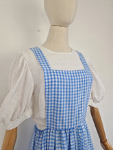 Load image into Gallery viewer, Vintage 80s gingham handmade dress
