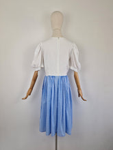 Load image into Gallery viewer, Vintage 80s gingham handmade dress

