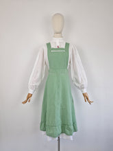 Load image into Gallery viewer, Vintage 70s gingham pinafore dress
