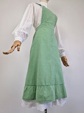 Load image into Gallery viewer, Vintage 70s gingham pinafore dress
