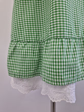Load image into Gallery viewer, Vintage 70s gingham pinafore dress
