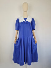 Load image into Gallery viewer, Vintage 80s Laura Ashley sailor dress
