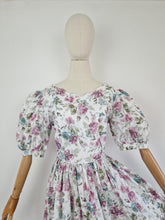Load image into Gallery viewer, Vintage 80s Laura Ashley bow dress

