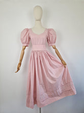 Load image into Gallery viewer, Vintage 80s Laura Ashley pink ballgown dress
