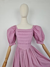 Load image into Gallery viewer, Vintage 80s Laura Ashley dusty pink ballgown dress
