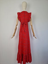 Load image into Gallery viewer, Vintage 70s prairie empire waist dress
