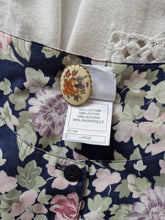 Load image into Gallery viewer, Vintage 80s Laura Ashley navy romper

