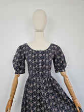 Load image into Gallery viewer, Vintage early 80s Laura Ashley made in Carno prairie dress
