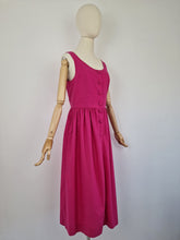 Load image into Gallery viewer, Vintage 80s Laura Ashley pink pinafore dress
