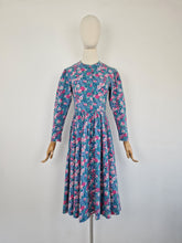 Load image into Gallery viewer, Vintage 90s Laura Ashley green and pink dress
