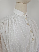 Load image into Gallery viewer, Vintage 80s white cotton dress
