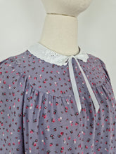 Load image into Gallery viewer, Vintage 70s smock dusty lilac dress
