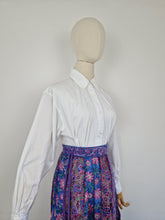 Load image into Gallery viewer, Vintage 80s Laura Ashley white blouse
