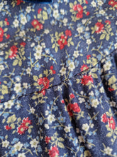 Load image into Gallery viewer, Vintage 70s smock navy dress
